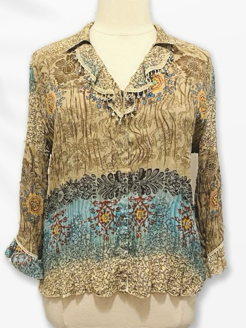 Dress Barn Embellished Blouse sz XL